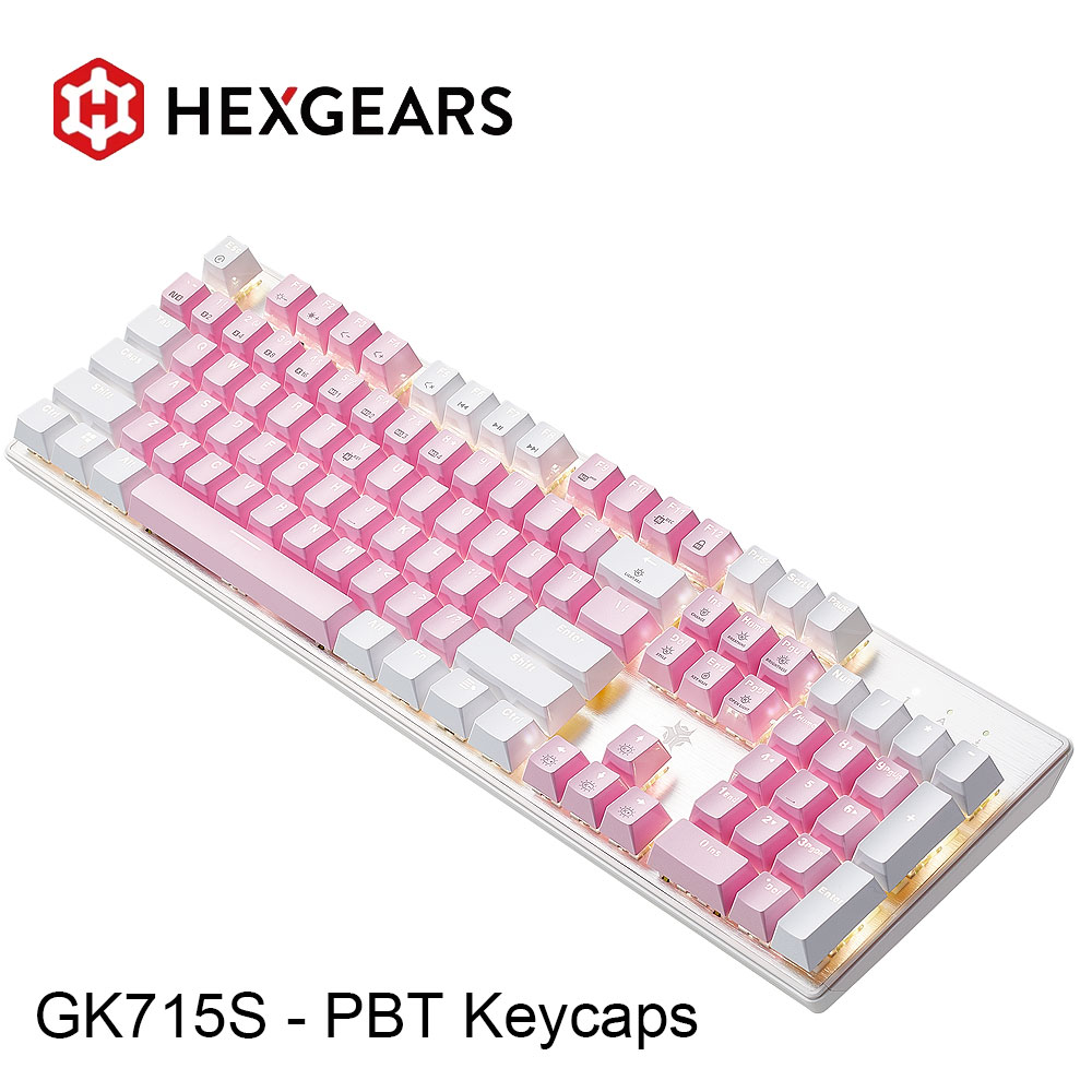 Pc Gaming Pink - HEXGEARS GK715S Mechanical Keyboard 104key PBT