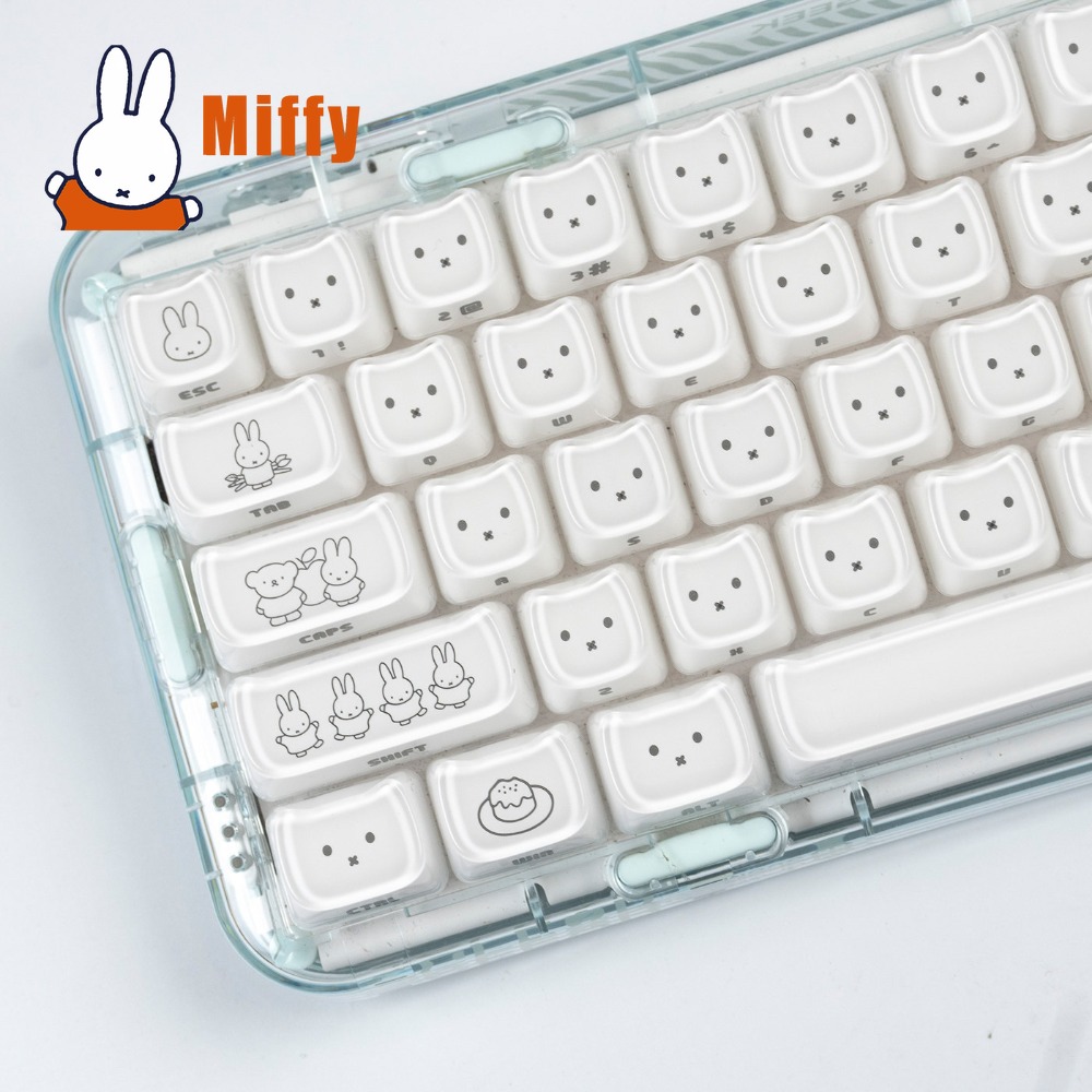 Kawaii Miffy Keycaps Cute Rabb - Pc Gaming Lounge review and price