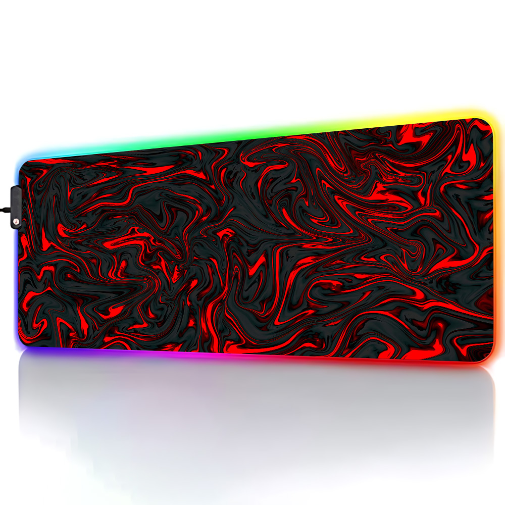 Mousepad RGB Mouse Pad Red and - Pc Gaming Liquid review and price