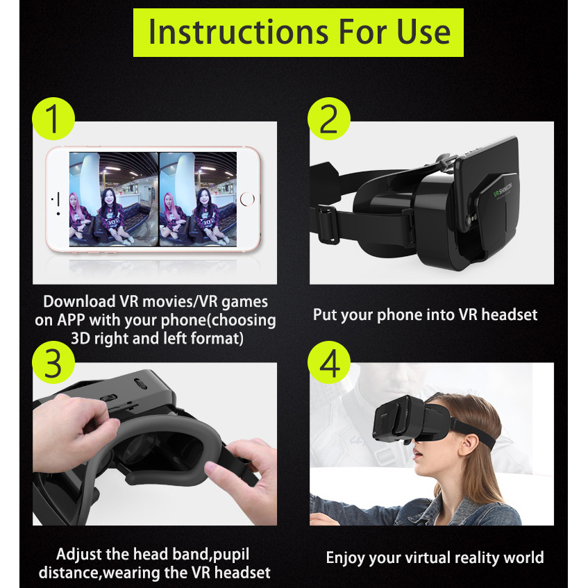 3D Virtual Reality VR Glasses  - Vr Headset Pc review and price
