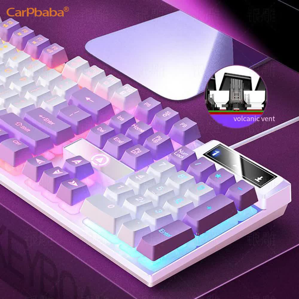 Carpbaba K500 104 Key USB Wire - Pc Gaming Pink review and price
