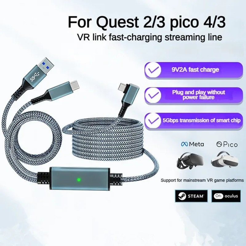Link Cable 5M VR Headset Data  - Vr Headset Pc review and price