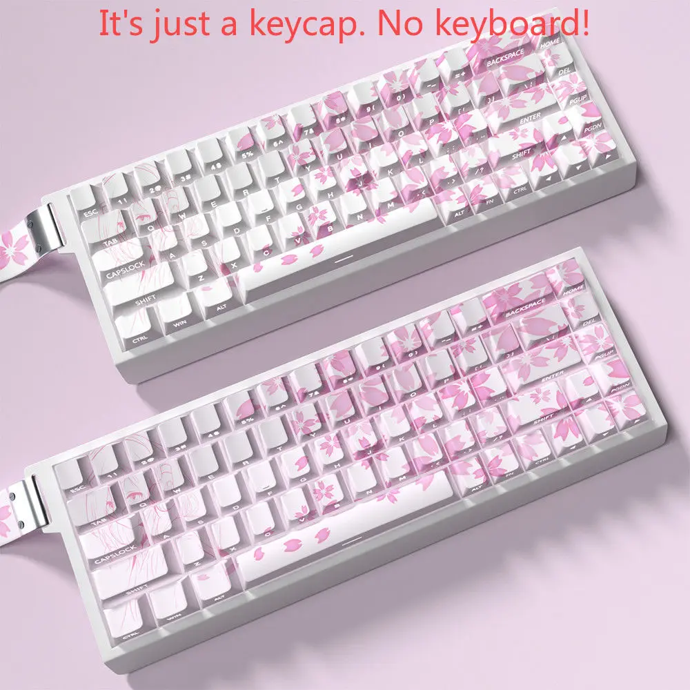 74 Keys PBT Nakano Sanjiu Pink - Pc Gaming Pink review and price